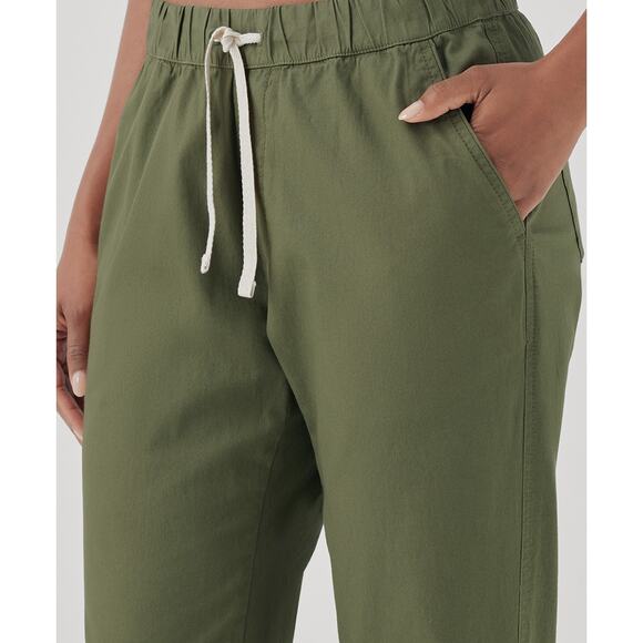 Pact Daily Twill Pants Olivine Green Women’s Large Gorpcore Ethical Normcore - Picture 8 of 16